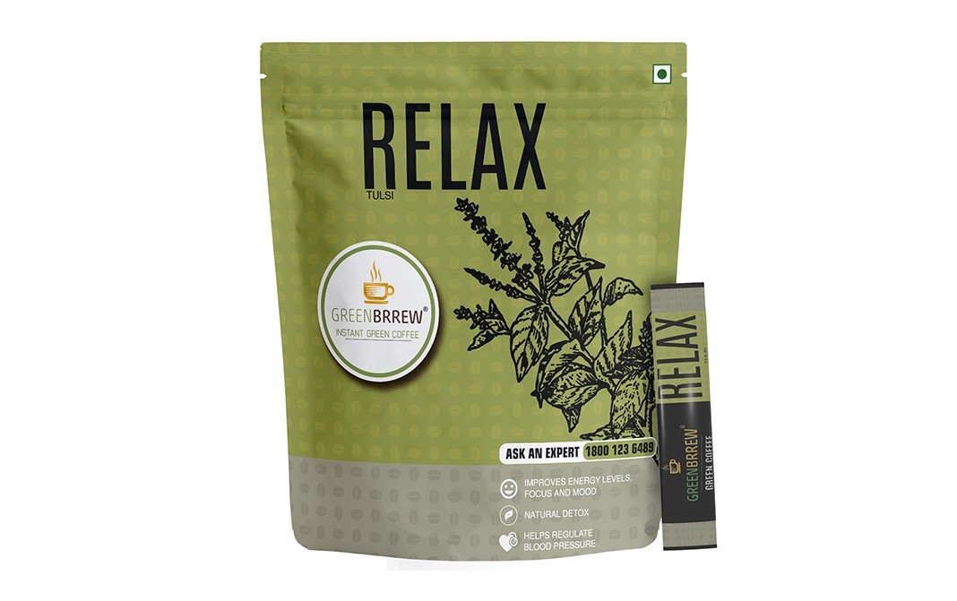 GreenBrrew Relax Tulsi Coffee    Pack  30 grams